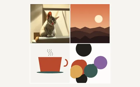 Four pictures arranged into a two-by-two collage